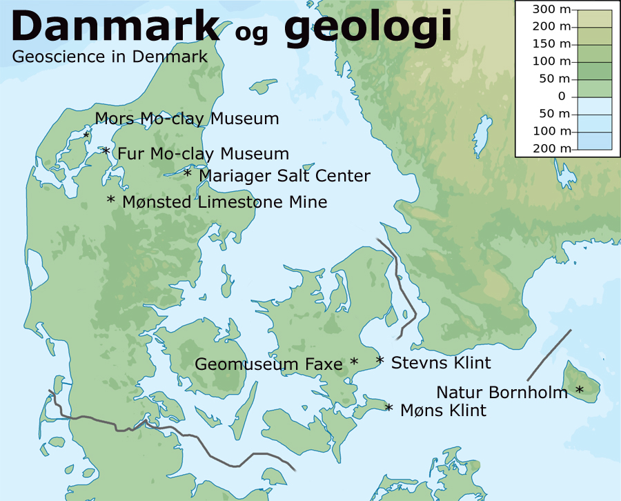 danmark geologikort